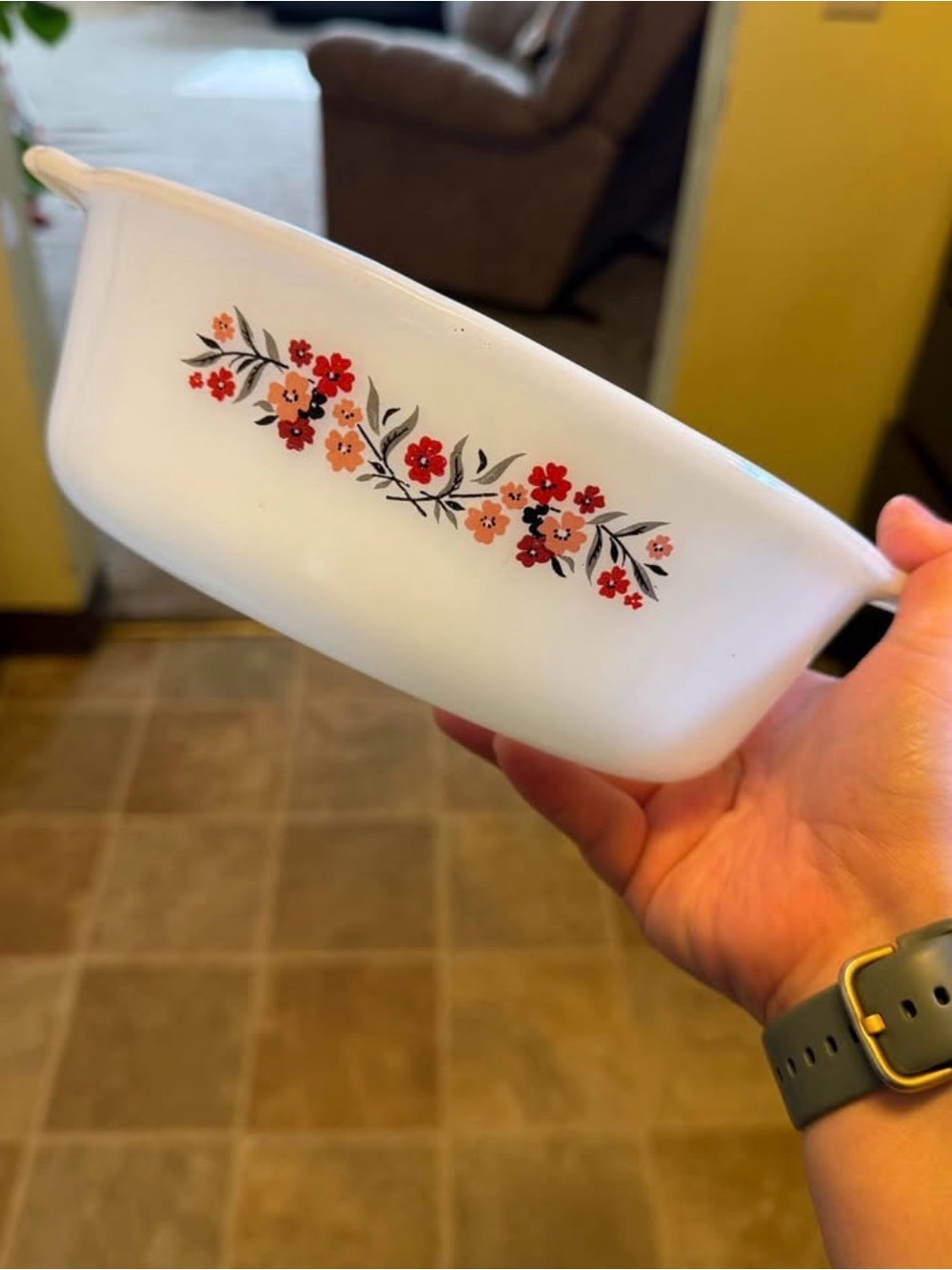 Vintage fire king dish